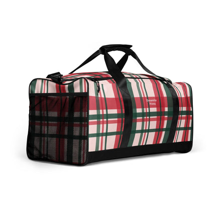 Red & Green Plaid Duffle bag - Trump Tees