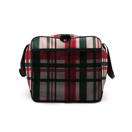 Red & Green Plaid Duffle bag - Trump Tees