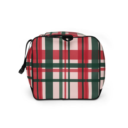 Red & Green Plaid Duffle bag - Trump Tees