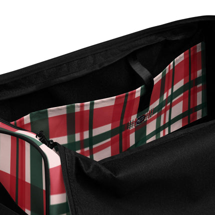 Red & Green Plaid Duffle bag - Trump Tees