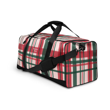 Red & Green Plaid Duffle bag - Trump Tees