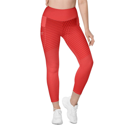 Red Hot Leggings With Pockets - Trump Tees