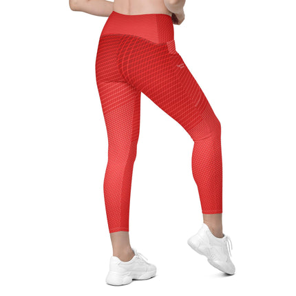 Red Hot Leggings With Pockets - Trump Tees