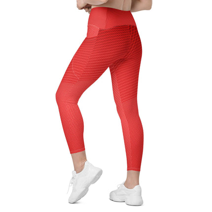 Red Hot Leggings With Pockets - Trump Tees