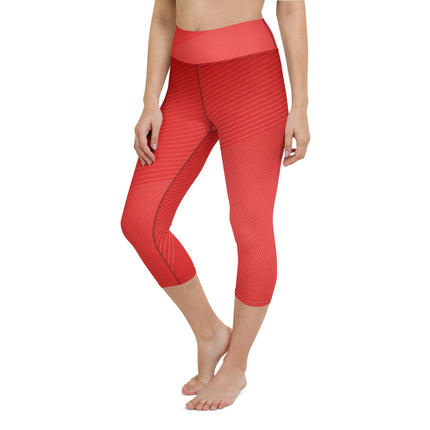 Red Hot Women's Yoga Capri Leggings - Trump Tees