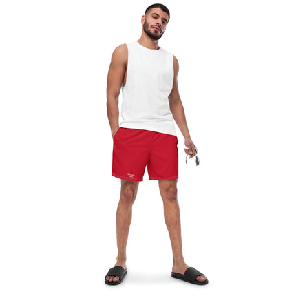 Red Men's Boardshorts - Trump Tees