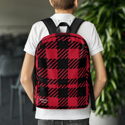 Red Plaid Backpack - Trump Tees