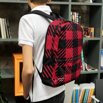 Red Plaid Backpack - Trump Tees