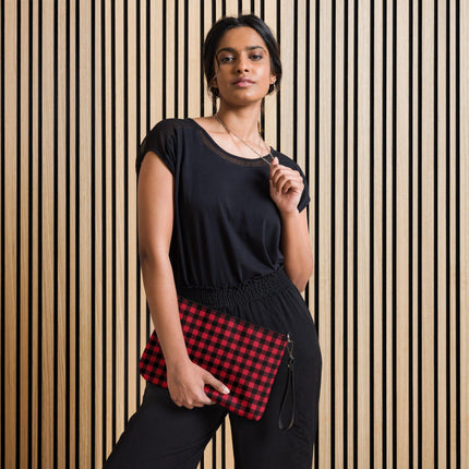 Red Plaid Crossbody Bag - Trump Tees