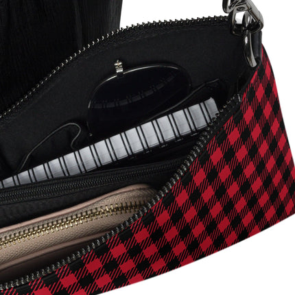 Red Plaid Crossbody Bag - Trump Tees