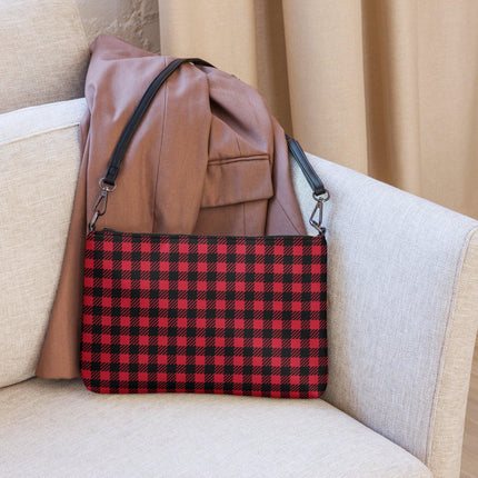 Red Plaid Crossbody Bag - Trump Tees