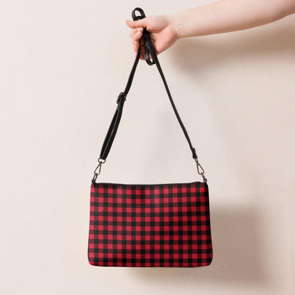 Red Plaid Crossbody Bag - Trump Tees