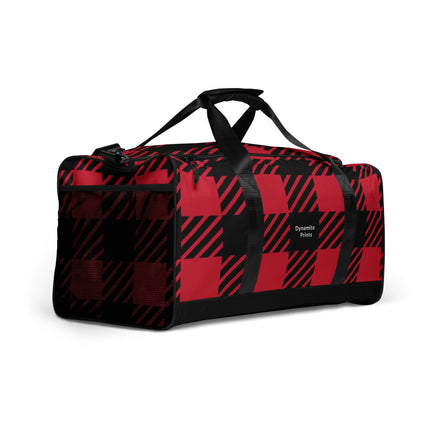 Red Plaid Duffle bag - Trump Tees