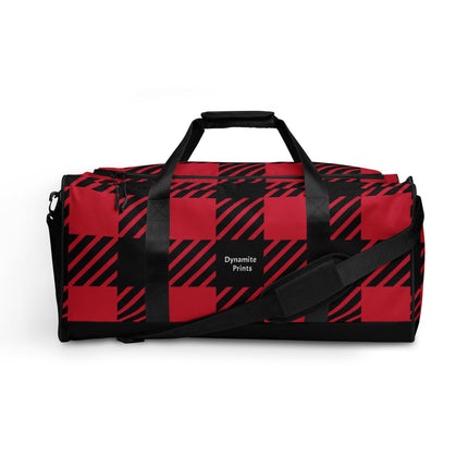 Red Plaid Duffle bag - Trump Tees