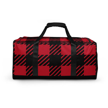 Red Plaid Duffle bag - Trump Tees