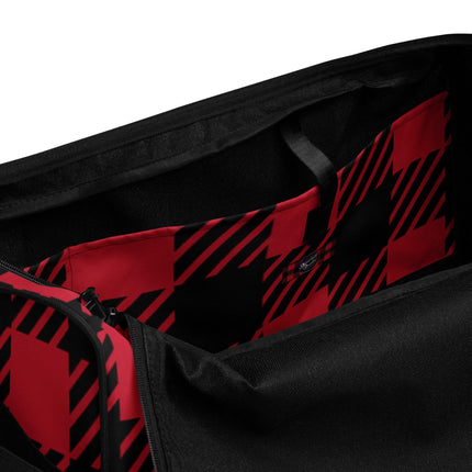 Red Plaid Duffle bag - Trump Tees