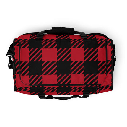 Red Plaid Duffle bag - Trump Tees