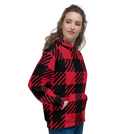 Red Plaid Unisex Hoodie - Trump Tees