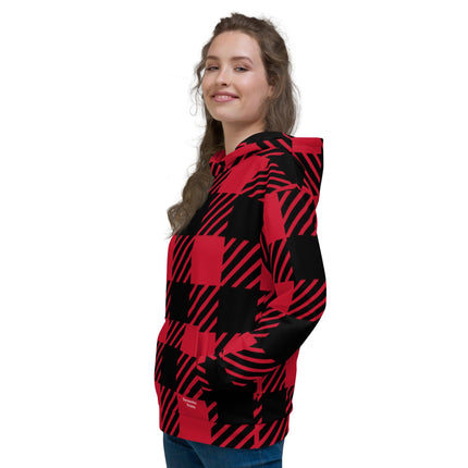 Red Plaid Unisex Hoodie - Trump Tees