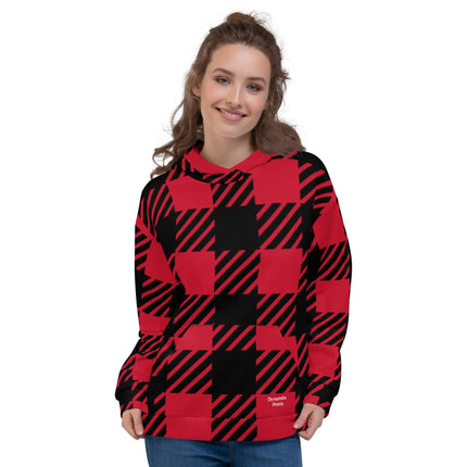 Red Plaid Unisex Hoodie - Trump Tees