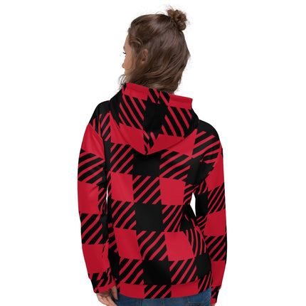 Red Plaid Unisex Hoodie - Trump Tees