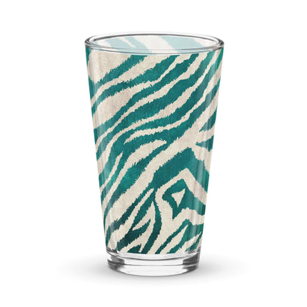 Teal Tigress Shaker Pint Glass