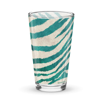 Teal Tigress Shaker Pint Glass