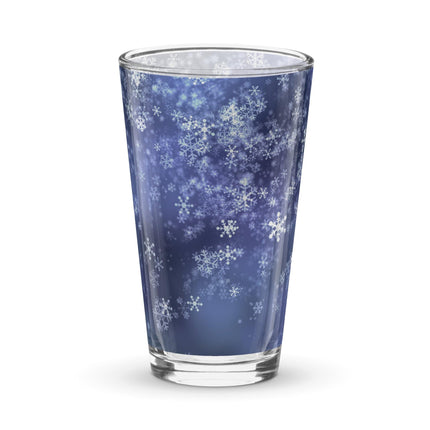 Snowflakes Shaker Pint Glass