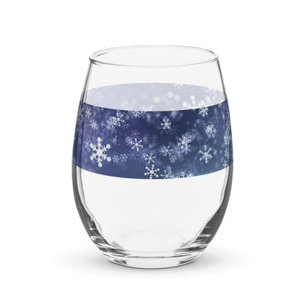 Snowflakes Stemless Wine Glass