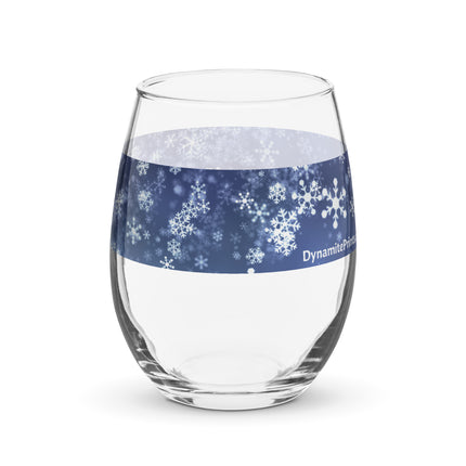 Snowflakes Stemless Wine Glass