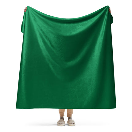 Green Sherpa Blanket
