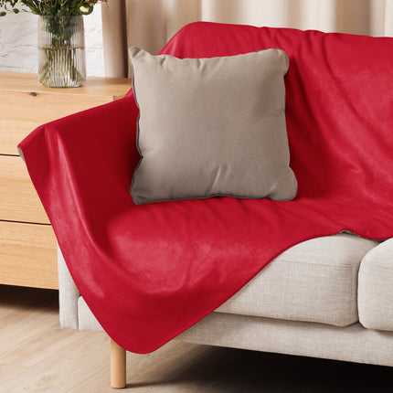Red Sherpa Blanket