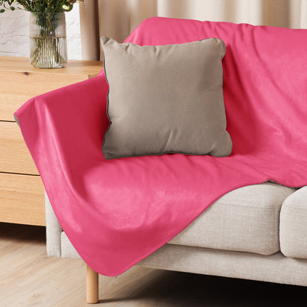Bright Pink Sherpa Blanket