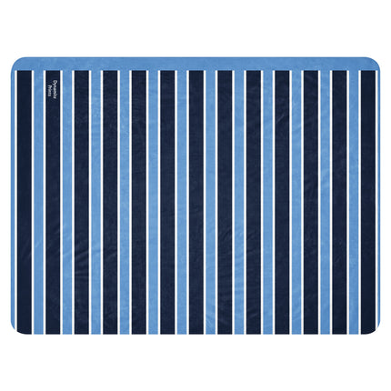 Blue Bars Sherpa Blanket