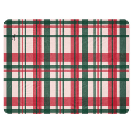 Red & Green Plaid Sherpa Blanket