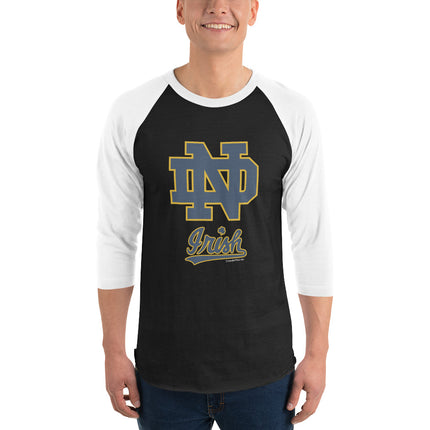 Notre Dame 3/4 Sleeve Raglan Shirt
