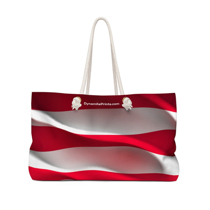 American Flag Weekender Bag