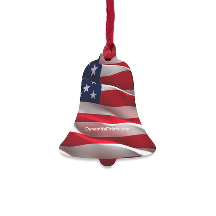 American Flag Wooden Christmas Ornaments