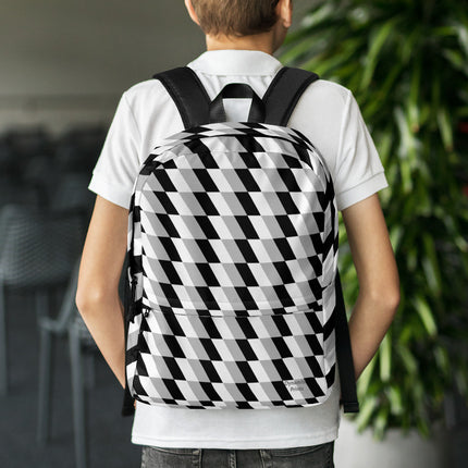 Abstract Gray Backpack
