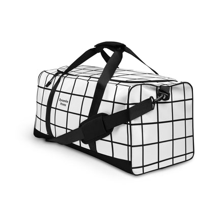 White Geometric Duffle bag