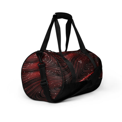 Swirled Red gym bag