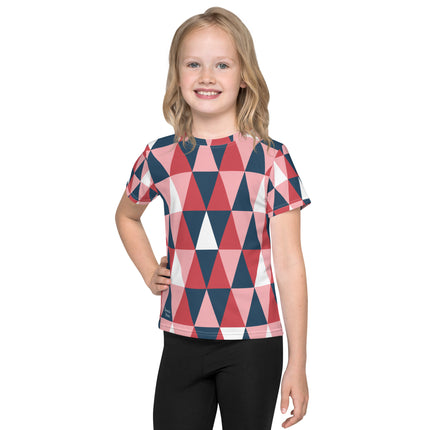 Pink Geometric Kids Shirt