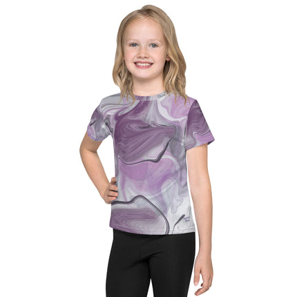 Marbled Purple Kids Shirt