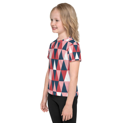 Pink Geometric Kids Shirt