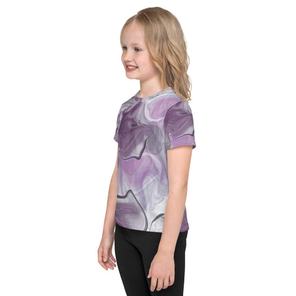 Marbled Purple Kids Shirt