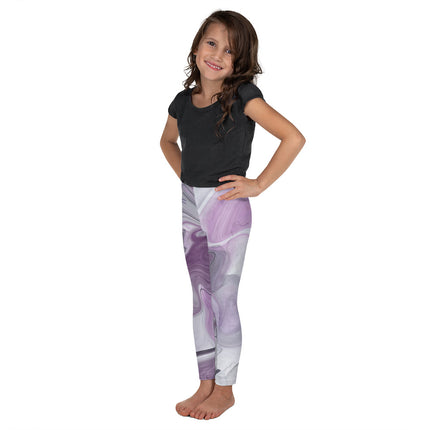 Marbled Purple Kids Leggings