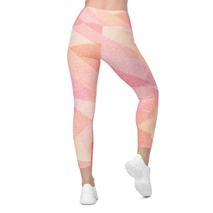 Pink Sand Leggings With Pockets