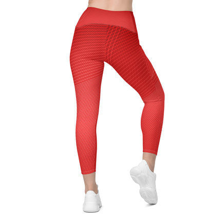 Red Hot Leggings With Pockets