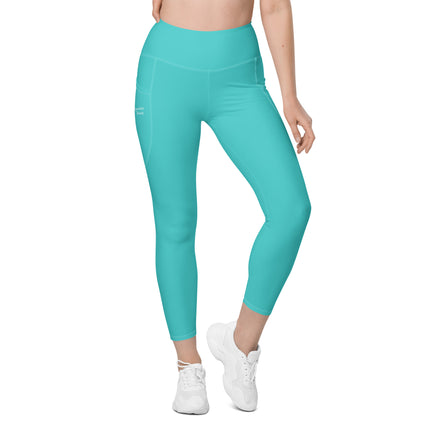Teal Women's Leggings With Pockets