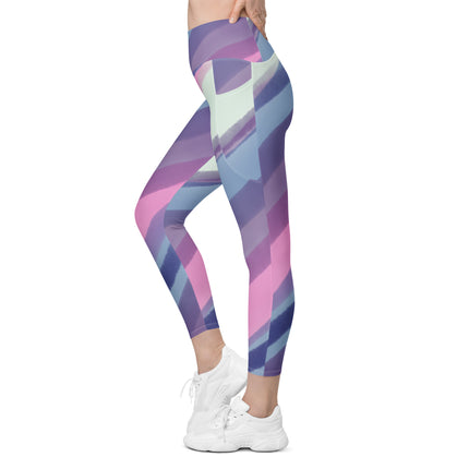 Watercolor Leggings With Pockets